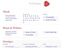 Tablet Screenshot of funkygog.de